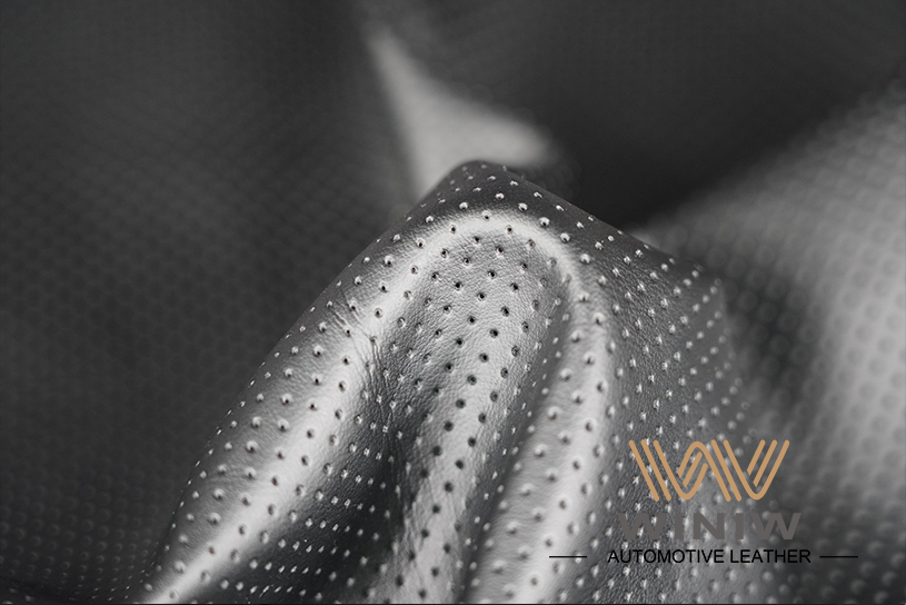 Perforated Leather Seat Material 06