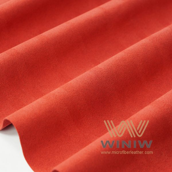 Wine Red Alcantara Fabric Equivalent Suede Car Seat Material